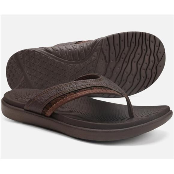 Mens Sport Flip Flops Comfort Orthotic Thong Sandals with Plantar - Picture 5 of 14